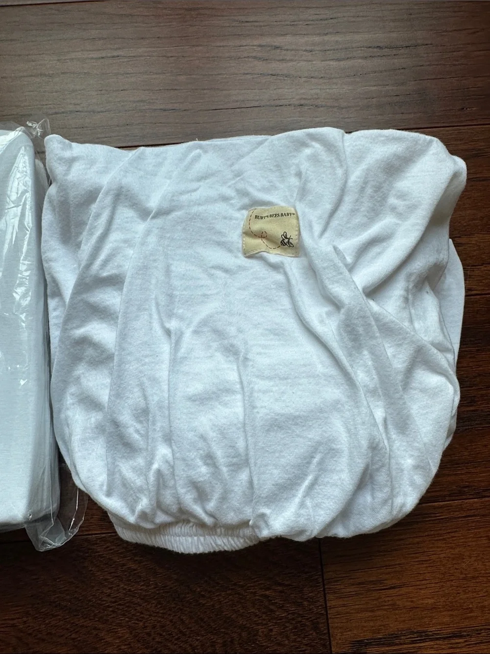 Burt's Bees Baby White Fitted Crib Sheet - Organic Cotton
